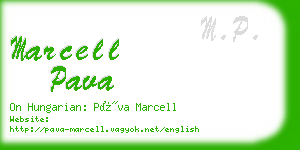 marcell pava business card